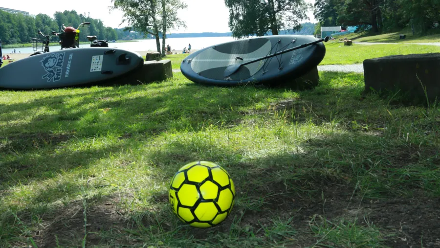 SUP brädor och fotboll
