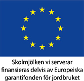 EU-logotyp som visar delfinansiering i mjölken