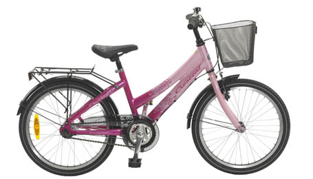 Bild på en rosa flickcykel