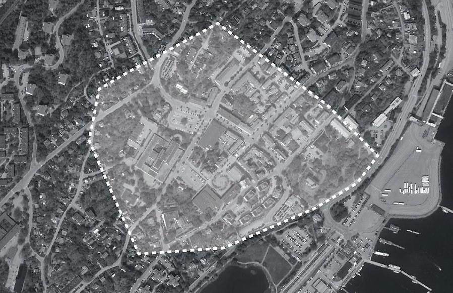 Projektets geografiska avgräsning (karta)