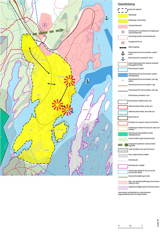Karta över Nynäshamn.